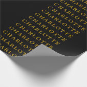 Minimalistisch Klassiek Professioneel Goud Kleur Z Cadeaupapier (Hoek)