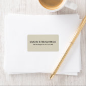 Minimalistisch klassiek stijlvol elastisch label (Insitu)