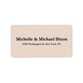 Minimalistisch klassiek stijlvol elegant etiket (Voorkant)