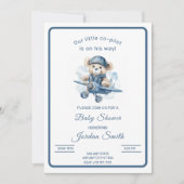 Minimalistisch klein co-piloot jongen Baby shower Kaart (Voorkant)