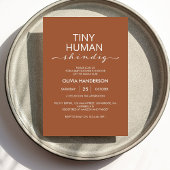 Minimalistisch klein menselijk Shindig Baby shower Kaart