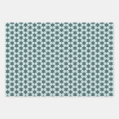 Minimalistisch kleine zespuntige sterren geometris inpakpapier vel (Voorkant)