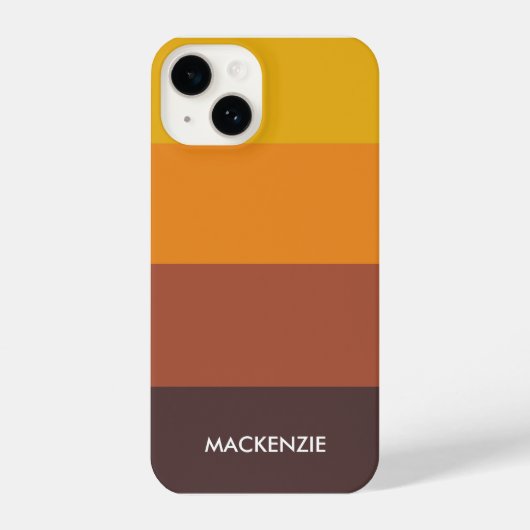 Minimalistisch kleurenpalet met strepen iPhone hoesje (Achterkant)