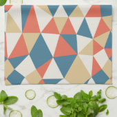 Minimalistisch kleurrijk Abstract geometrisch patr Theedoek (Gevouwen)