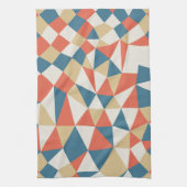 Minimalistisch kleurrijk Abstract geometrisch patr Theedoek (Verticaal)