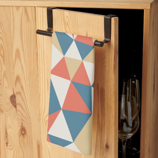Minimalistisch kleurrijk Abstract geometrisch patr Theedoek (Derde Gevouwen)