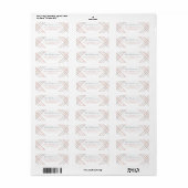 Minimalistisch kleurrijk geruite familie retour ad etiket (Full Sheet)