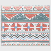 Minimalistisch kleurrijk patroon - moderne geometr cadeaupapier (Vlak)