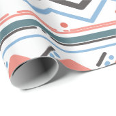 Minimalistisch kleurrijk patroon - moderne geometr cadeaupapier (Rol Hoek)