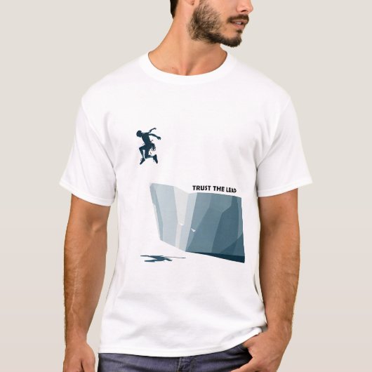 Minimalistisch klimmer T-shirt voor wandelaars Hoo (Voorkant)