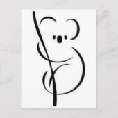 Minimalistisch Koala Briefkaart (Voorkant)