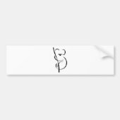 Minimalistisch Koala Bumpersticker (Voorkant)