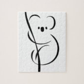 Minimalistisch Koala Legpuzzel (Verticaal)