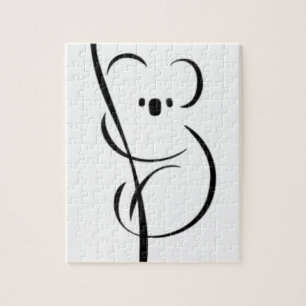 Minimalistisch Koala Legpuzzel