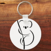 Minimalistisch Koala Sleutelhanger (Voorkant)