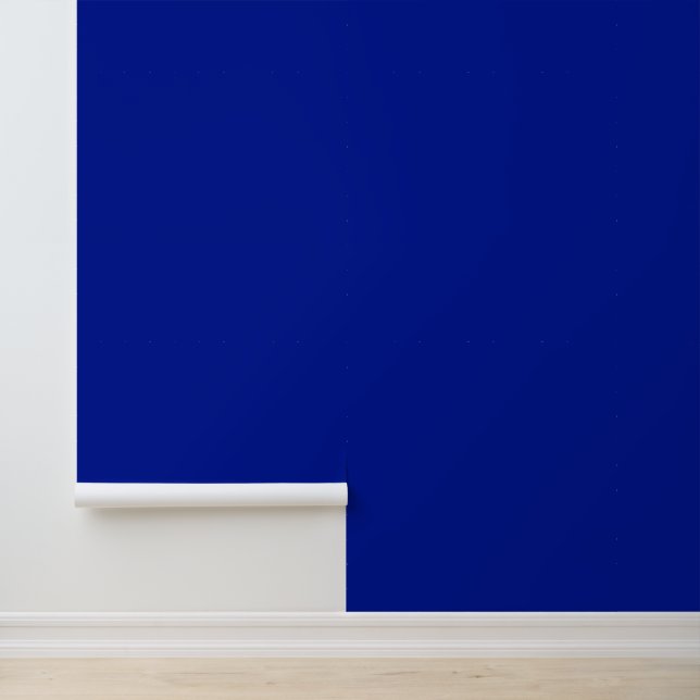 Minimalistisch kobaltblauw effen eenvoudig modern behang (Applicatie)