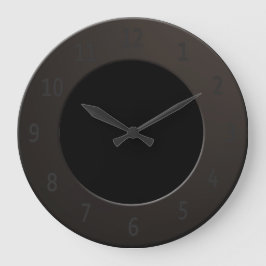 Minimalistisch koel - zwart grote klok