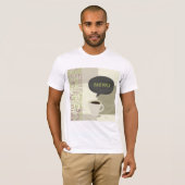 Minimalistisch koffiebarmenu t-shirt (Voorkant volledig)