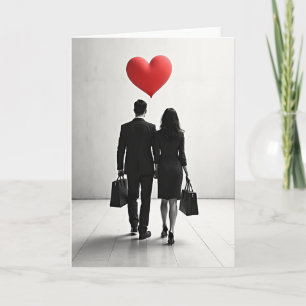 Minimalistisch Koppel Hart Kaart