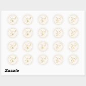 Minimalistisch Koppel Monogram Retouradres Label (Vel)