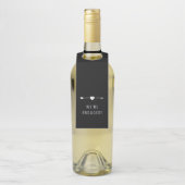 Minimalistisch | Koppelstuk | Zwarte Fles Ophangla Flessenhanger (Op fles)