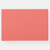 Minimalistisch koraal modern grijs monogram bruilo gastenboek (Achterkant)