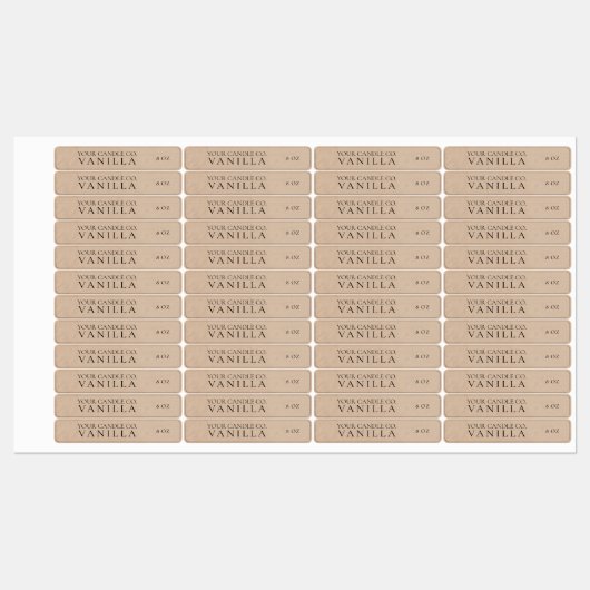 Minimalistisch Kraft - Aangepast kaartenlabel Labels (Vel)