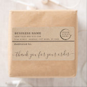 Minimalistisch Kraft bedankt uw zakelijke mailingl Etiket (Insitu)
