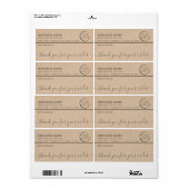 Minimalistisch Kraft bedankt uw zakelijke mailingl Etiket (Full Sheet)