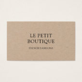 Minimalistisch Kraft Kaart QR Code Visitekaartje (Voorkant)