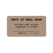 Minimalistisch kraft-label voor boter etiket (Voorkant)