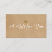 Minimalistisch Kraft Modern Loyalty-certificaat Aanbevelingskaartje (Voorkant)