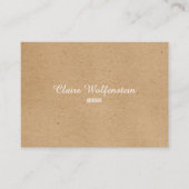Minimalistisch Kraft Modern Professional Visitekaartje (Voorkant)