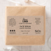 Minimalistisch krafthaar- of raderolieserum etiket (Insitu)