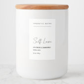 Minimalistisch kruidenbadlabel voedselcontainer etiket (Voorkant)