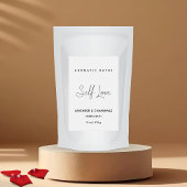 Minimalistisch kruidenbadlabel voedselcontainer etiket