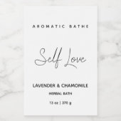 Minimalistisch kruidenbadlabel voedselcontainer etiket (Enkel label)