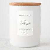 Minimalistisch kruidenbadlabel voedselcontainer etiket (Voorkant)