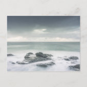 Minimalistisch kustlandschap briefkaart (Voorkant)