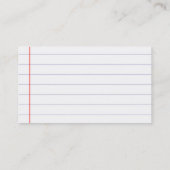 Minimalistisch laaggelijnd papier voor professione visitekaartje (Achterkant)