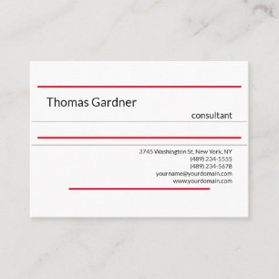Minimalistisch laagje creatief modern visitekaartje