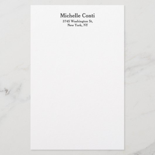 Minimalistisch laagje legant modern briefpapier (Voorkant)