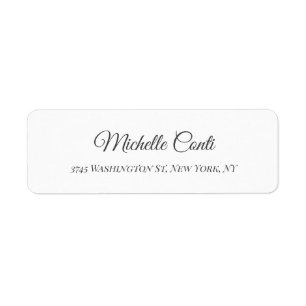 Minimalistisch laagje legant modern etiket