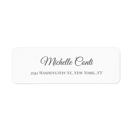 Minimalistisch laagje legant modern etiket (Voorkant)