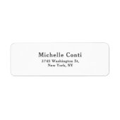 Minimalistisch laagje legant modern etiket (Voorkant)