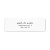 Minimalistisch laagje legant modern etiket (Voorkant)