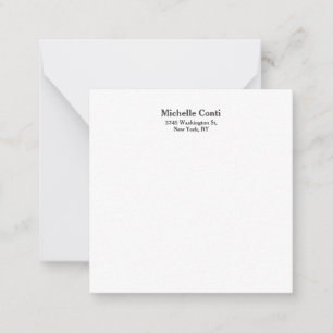 Minimalistisch laagje legant modern notitiekaartje