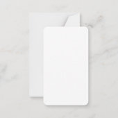 Minimalistisch laagje legant modern notitiekaartje (Achterkant)