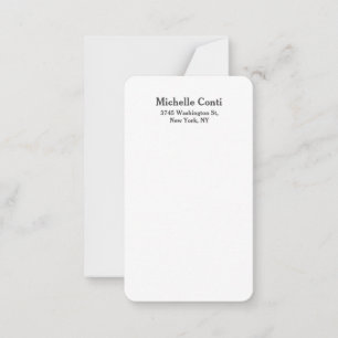 Minimalistisch laagje legant modern notitiekaartje