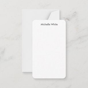 Minimalistisch laagje legant modern notitiekaartje